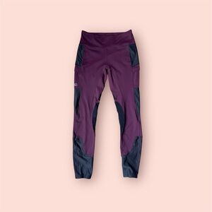 Horseware Ireland Riding tights leggings maroon black medium